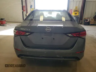 2025 Nissan Sentra S with VIN 3N1AB8BV3SY286704, listed as a Copart auction lot 52766135 with 4,168 mi miles and Salvage Title. Bid and sale history available at DreamBid. Image 6.