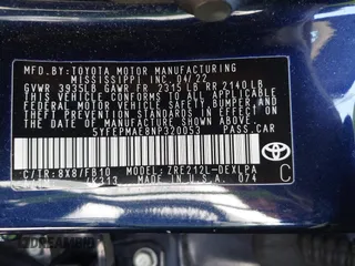 2022 Toyota Corolla LE with VIN 5YFEPMAE8NP320053, listed as a IAAI auction lot 42020183 with 6,673 mi miles and . Bid and sale history available at carsss.com. Image 9.