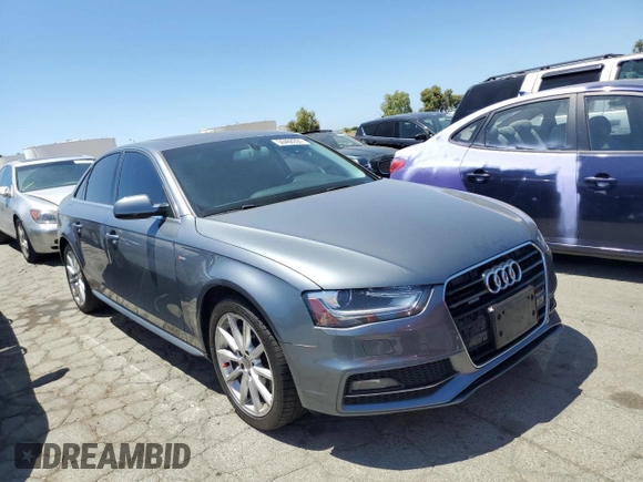 2014 Audi A4 Premium Plus with VIN WAUHFAFL9EN013443, listed as a Copart auction lot 58468394 with 149,965 mi miles and Salvage title. Bid and sale history available at DreamBid. Image 4.