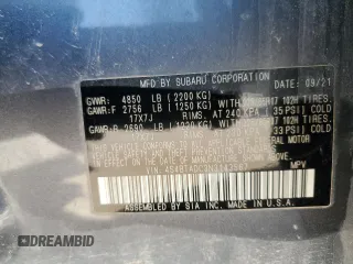 2022 Subaru Outback Premium с VIN 4S4BTADC3N3143567, выставлен на аукционе Copart как лот 52992345 с пробегом Не указан миль и Списание • Salvage title. История ставок и продаж доступна на DreamBid. Изображение 16.