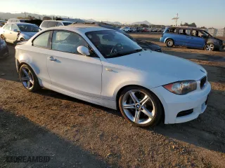 2008 BMW 1 Series 135i with VIN WBAUC73558VF24848, listed as a Copart auction lot 83638044 with 155,887 mi miles and Salvage Title. Bid and sale history available at carsss.com. Image 4.