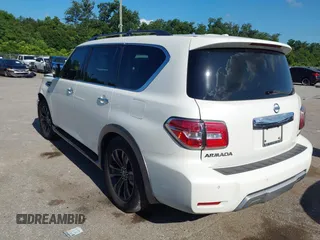 2017 Nissan Armada SV with VIN JN8AY2ND6H9005462, listed as a IAAI auction lot 42412817 with 131,513 mi miles and . Bid and sale history available at DreamBid. Image 3.