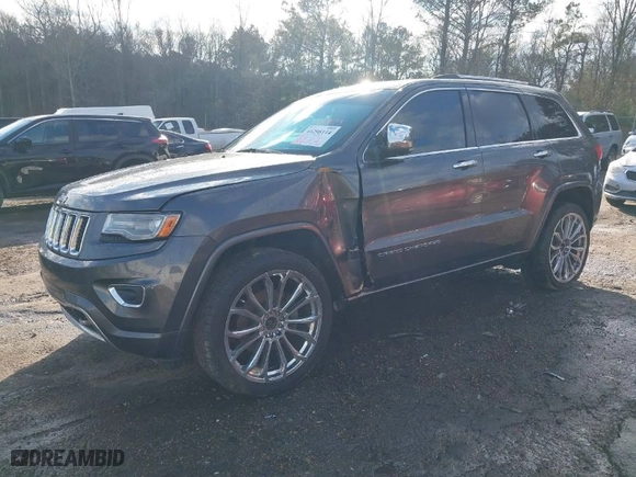 2014 Jeep Grand Cherokee Overland with VIN 1C4RJFCT8EC183165, listed as a IAAI auction lot 41298114 with 114,187 mi miles. Bid and sale history available at carsss.com. Image 2.