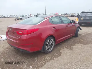 2015 Kia Optima SX Turbo with VIN 5XXGR4A65FG495401, listed as a IAAI auction lot 42287029 with 99,675 mi miles and . Bid and sale history available at DreamBid. Image 4.
