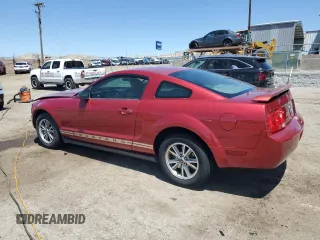 2005 Ford Mustang Deluxe with VIN 1ZVFT80N155171312, listed as a Copart auction lot 57504585 with 141,922 mi miles and Salvage title. Bid and sale history available at DreamBid. Image 2.