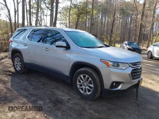 2020 Chevrolet Traverse LT Cloth with VIN 1GNERGKW4LJ215277, listed as a IAAI auction lot 41706394 with 84,762 mi miles. Bid and sale history available at carsss.com. Image 1.