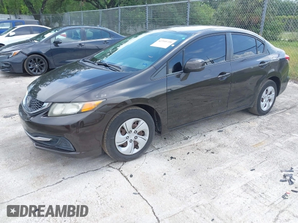 2013 Honda Civic LX with VIN 2HGFB2F54DH511717, listed as a IAAI auction lot 42395720 with 112,971 mi miles and . Bid and sale history available at DreamBid. Image 17.