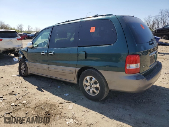 2004 Kia Sedona LX with VIN KNDUP131746564626, listed as a Copart auction lot 52408985 with 120,840 mi miles and Salvage Title. Bid and sale history available at carsss.com. Image 2.