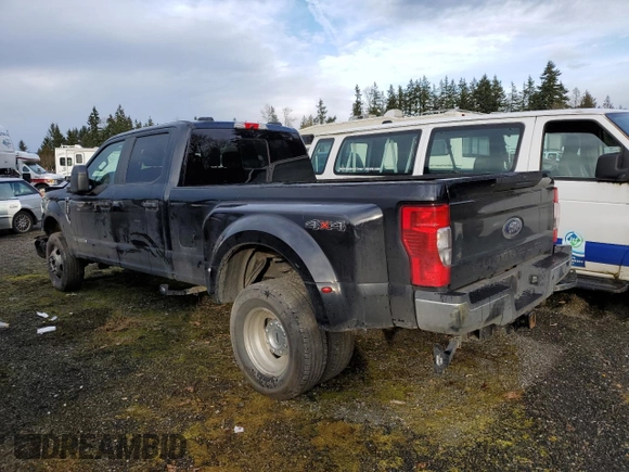 2021 Ford F-350 XL with VIN 1FT8W3DT3MEC08695, listed as a Copart auction lot 43488083 with 22,123 mi miles and Salvage title. Bid and sale history available at DreamBid. Image 2.