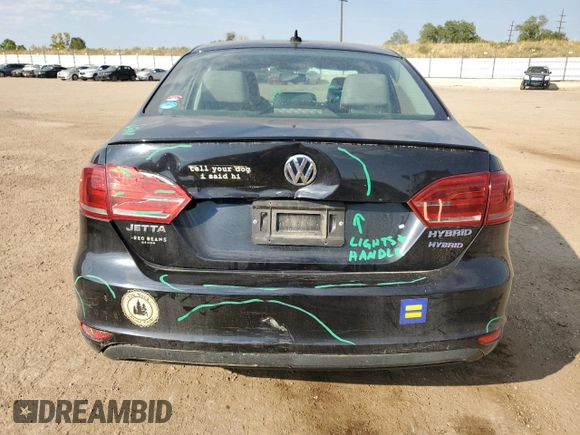 2014 Volkswagen Jetta Hybrid SE with VIN 3VW637AJ3EM291418, listed as a Copart auction lot 75678204 with 221,750 mi miles and Salvage title. Bid and sale history available at DreamBid. Image 6.