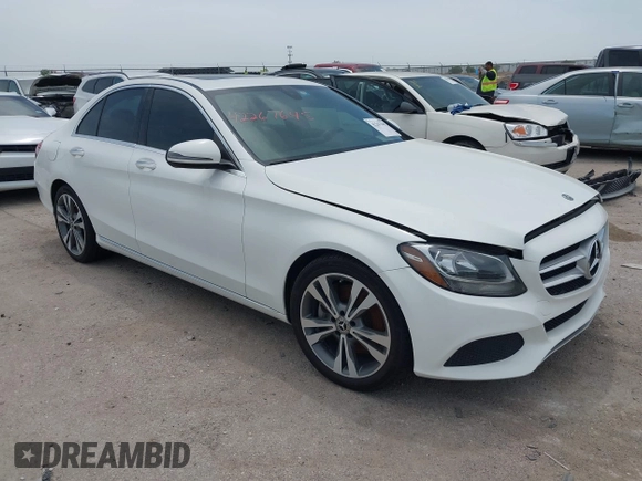 2018 Mercedes-Benz C 300 with VIN 55SWF4JB3JU242931, listed as a IAAI auction lot 42267645 with 194,674 mi miles and . Bid and sale history available at DreamBid. Image 1.