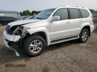 2003 Lexus GX 470 z VIN JTJBT20X530022814, wystawiony jako Copart lot #58165605 z przebiegiem 268 932 mil mil oraz Szkoda całkowita • Salvage title. Historia ofert i sprzedaży dostępna na DreamBid. Obrazek 1.