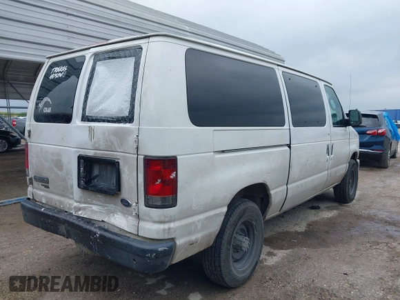 2008 Ford Econoline Passenger XL with VIN 1FBNE31L98DB23757, listed as a IAAI auction lot 42110564 with 298,123 mi miles and . Bid and sale history available at DreamBid. Image 4.