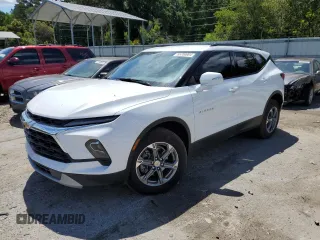 2024 Chevrolet Blazer LT z VIN 3GNKBDRS2RS163406, wystawiony jako Copart lot #55700904 z przebiegiem 6 865 mil mil oraz Szkoda całkowita • Salvage title. Historia ofert i sprzedaży dostępna na DreamBid. Obrazek 1.