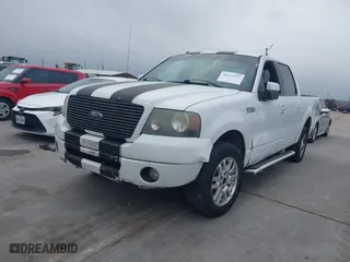 2007 Ford F-150 XLT with VIN 1FTPW12567KD58035, listed as a IAAI auction lot 42115922 with 191,059 mi miles. Bid and sale history available at carsss.com. Image 2.