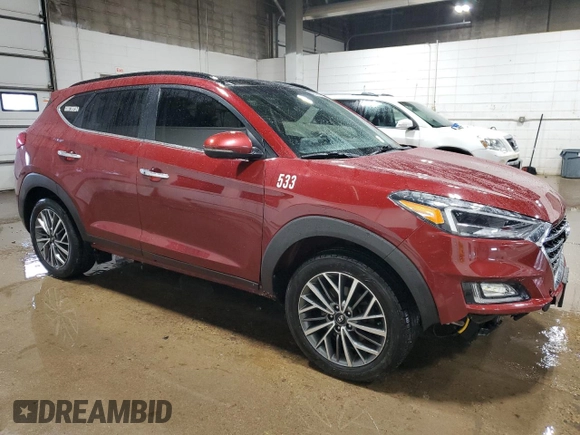 2019 Hyundai Tucson Sport z VIN KM8J3CAL3KU010311, wystawiony jako Copart lot #49225025 z przebiegiem 120 224 mil mil oraz Szkoda całkowita • Salvage title. Historia ofert i sprzedaży dostępna na DreamBid. Obrazek 4.