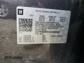 2018 Cadillac XT5 Luxury AWD z VIN 1GYKNDRSXJZ181542, wystawiony jako Copart lot #45287945 z przebiegiem 108 347 mil mil oraz Szkoda całkowita • Salvage title. Historia ofert i sprzedaży dostępna na DreamBid. Obrazek 13.