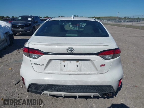 2020 Toyota Corolla SE with VIN 5YFS4RCE1LP024634, listed as a IAAI auction lot 41828897 with 61,330 mi miles. Bid and sale history available at carsss.com. Image 16.