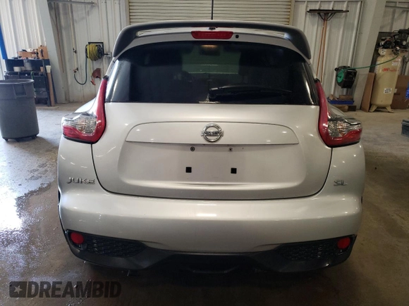 2015 Nissan Juke S with VIN JN8AF5MRXFT500414, listed as a Copart auction lot 53278615 with 147,059 mi miles and Salvage Title. Bid and sale history available at DreamBid. Image 6.