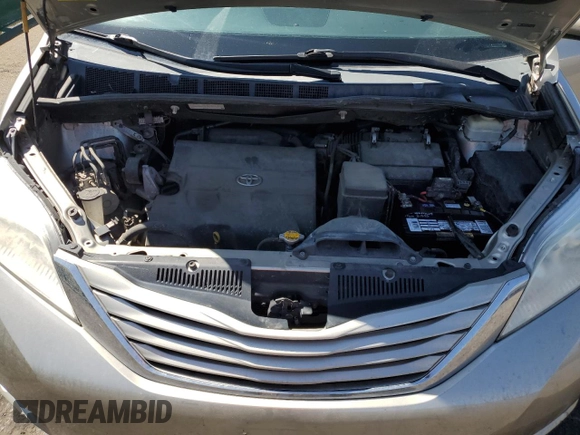 2015 Toyota Sienna LE AAS with VIN 5TDKK3DCXFS627254, listed as a Copart auction lot 49837295 with 107,701 mi miles and Salvage Title. Bid and sale history available at DreamBid. Image 12.