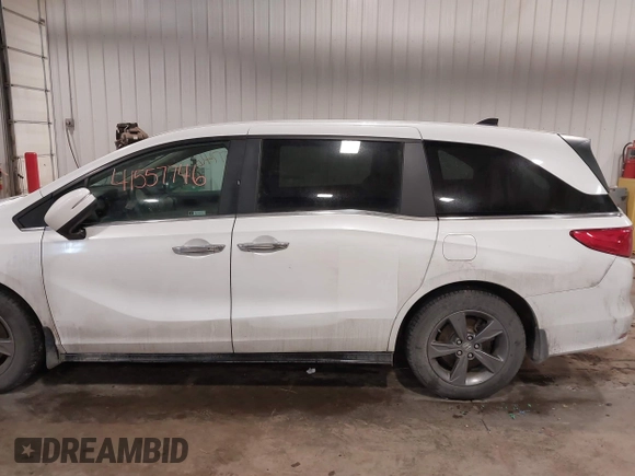 2022 Honda Odyssey EX with VIN 5FNRL6H59NB033332, listed as a IAAI auction lot 41557746 with 205,504 mi miles and . Bid and sale history available at DreamBid. Image 14.