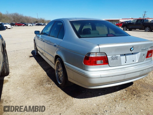 2001 BMW 5 Series 540iA with VIN WBADN63401GM71687, listed as a IAAI auction lot 41484756 with 1 mi miles. Bid and sale history available at carsss.com. Image 3.