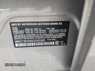 2025 BMW X1 xDrive28i z VIN WBX73EF00S5245965, wystawiony jako IAAI lot #42130223 z przebiegiem 2 442 mil mil oraz . Historia ofert i sprzedaży dostępna na DreamBid. Obrazek 9.