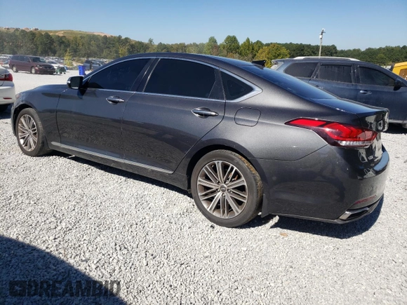 2018 Genesis G80 3.8L with VIN KMHGN4JE0JU225008, listed as a Copart auction lot 75508824 with 98,453 mi miles and Clean Title. Bid and sale history available at carsss.com. Image 2.
