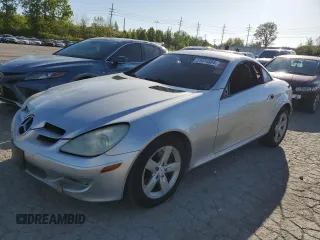 2006 Mercedes-Benz SLK-Class 3.0L with VIN WDBWK54F36F103157, listed as a Copart auction lot 51074584 with 120,887 mi miles and Salvage Title. Bid and sale history available at carsss.com. Image 1.
