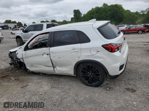 2021 Mitsubishi Outlander ES z VIN JA4APUAU7MU001874, wystawiony jako Copart lot #55825345 z przebiegiem 99 555 mil mil oraz Szkoda całkowita • Salvage title. Historia ofert i sprzedaży dostępna na DreamBid. Obrazek 2.
