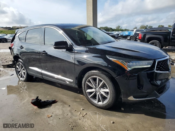 2022 Acura RDX w/Technology Package with VIN 5J8TC1H50NL005748, listed as a Copart auction lot 89116845 with 24,929 mi miles and Salvage Title. Bid and sale history available at carsss.com. Image 4.