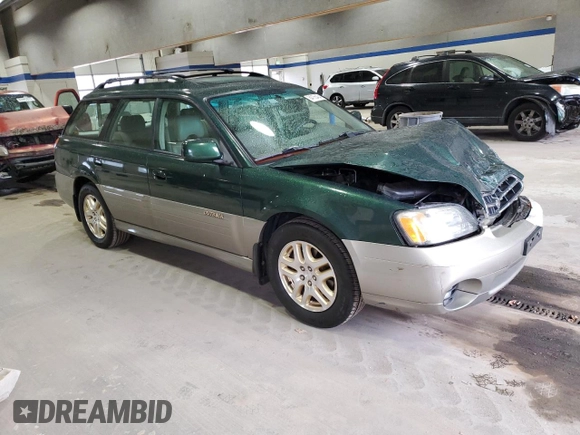 2002 Subaru Legacy Outback Limited with VIN 4S3BH686527655570, listed as a Copart auction lot 84155434 with 210,207 mi miles and Salvage title. Bid and sale history available at DreamBid. Image 4.