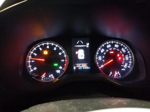 2019 Toyota RAV4 LE with VIN 2T3G1RFV7KC053703, listed as a Copart auction lot 80977994 with 51,028 mi miles and Salvage Title. Bid and sale history available at carsss.com. Image 9.