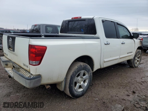 2007 Nissan Titan XE with VIN 1N6BA07A27N235630, listed as a Copart auction lot 47181005 with Not Provided miles and Clean Title. Bid and sale history available at carsss.com. Image 3.