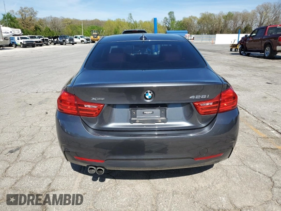 2014 BMW 4 Series 428i xDrive with VIN WBA3N5C59EF716920, listed as a Copart auction lot 53915275 with 125,300 mi miles and Salvage title. Bid and sale history available at DreamBid. Image 6.