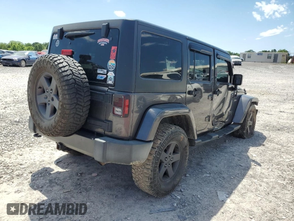 2016 Jeep Wrangler Unlimited Freedom с VIN 1C4BJWDG4GL153134, выставлен на аукционе Copart как лот 57954635 с пробегом 105 250 миль миль и Списание • Salvage title. История ставок и продаж доступна на DreamBid. Изображение 3.