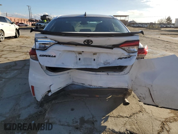 2022 Toyota Corolla SE with VIN 5YFS4MCE1NP123959, listed as a Copart auction lot 86730304 with 66,039 mi miles and Salvage Title. Bid and sale history available at carsss.com. Image 6.