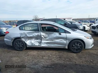 2014 Honda Civic Sedan LX with VIN 19XFB2F5XEE210316, listed as a IAAI auction lot 41662838 with 100,536 mi miles. Bid and sale history available at carsss.com. Image 13.
