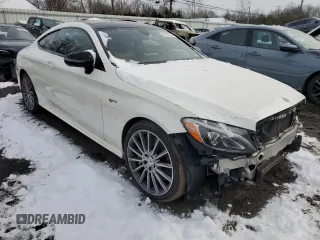 2018 Mercedes-Benz C 43 AMG with VIN WDDWJ6EB8JF671795, listed as a Copart auction lot 44169225 with 114,093 mi miles and Clean Title. Bid and sale history available at DreamBid. Image 4.