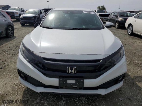 2019 Honda Civic Sedan Sport with VIN 2HGFC2F82KH550889, listed as a Copart auction lot 49088015 with 58,784 mi miles and Salvage Title. Bid and sale history available at carsss.com. Image 5.