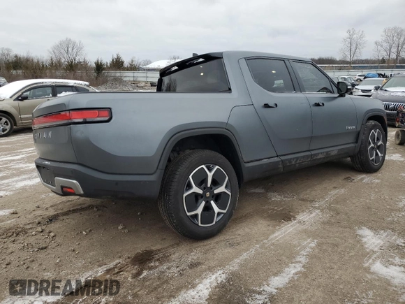 2024 Rivian R1T Adventure with VIN 7FCTGBAA8RN034399, listed as a Copart auction lot 86857044 with 8,176 mi miles and Salvage Title. Bid and sale history available at carsss.com. Image 3.