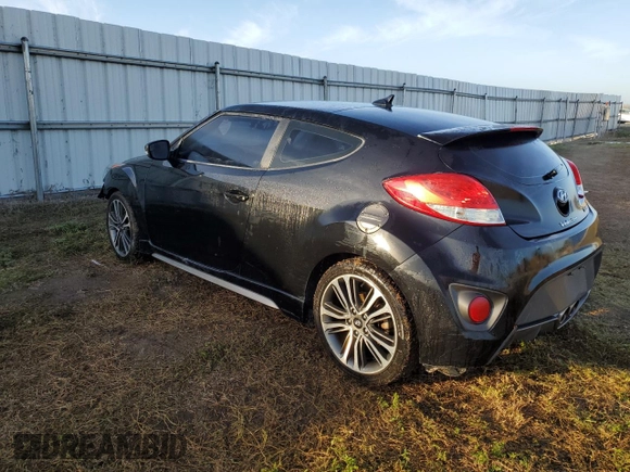 2016 Hyundai Veloster Turbo with VIN KMHTC6AE1GU257488, listed as a Copart auction lot 39705634 with 52,334 mi miles. Bid and sale history available at carsss.com. Image 2.