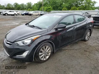 2015 Hyundai Elantra SE z VIN 5NPDH4AE4FH575130, wystawiony jako Copart lot #59543665 z przebiegiem 153 106 mil mil oraz Szkoda całkowita • Salvage title. Historia ofert i sprzedaży dostępna na DreamBid. Obrazek 1.