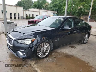 2019 Infiniti Q50 Luxe z VIN JN1EV7AP3KM516265, wystawiony jako Copart lot #58142515 z przebiegiem 108 443 mil mil oraz Czysty tytuł • Clean title. Historia ofert i sprzedaży dostępna na DreamBid. Obrazek 1.
