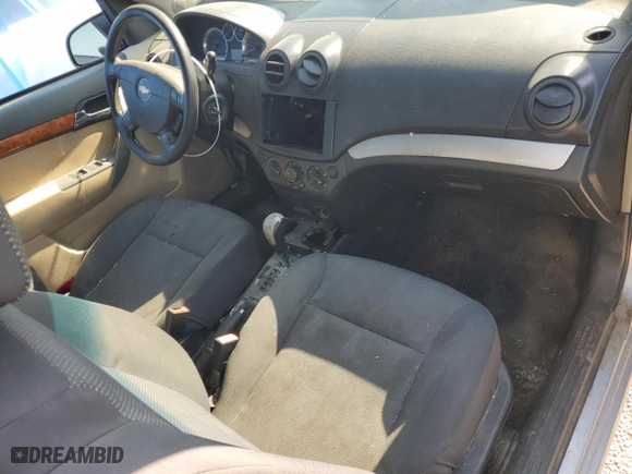 2010 Chevrolet Aveo LT w/1LT with VIN KL1TD5DE6AB073925, listed as a Copart auction lot 46293655 with 0 mi miles and Salvage Title. Bid and sale history available at carsss.com. Image 8.
