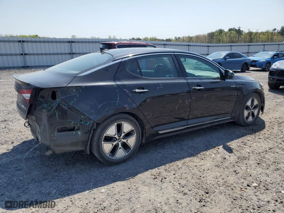 2013 Kia Optima Hybrid EX with VIN KNAGM4AD7D5060620, listed as a Copart auction lot 52964445 with 185,232 mi miles and Salvage Title. Bid and sale history available at carsss.com. Image 3.
