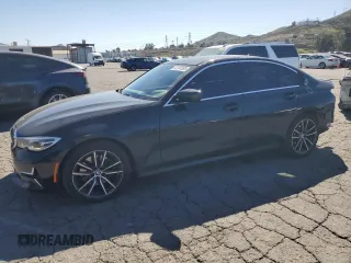 2020 BMW 3 Series 330i with VIN WBA5R1C08LFJ02559, listed as a Copart auction lot 47107555 with 64,798 mi miles and Salvage Title. Bid and sale history available at carsss.com. Image 1.