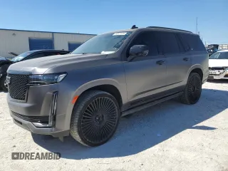 2024 Cadillac Escalade 4WD Sport Platinum z VIN 1GYS4GKL1RR207819, wystawiony jako Copart lot #73347124 z przebiegiem 21 545 mil mil oraz Szkoda całkowita • Salvage title. Historia ofert i sprzedaży dostępna na DreamBid. Obrazek 1.