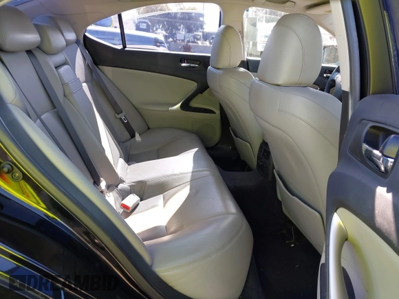 2007 Lexus IS 250 with VIN JTHBK262672056822, listed as a IAAI auction lot 42014362 with 125,375 mi miles and . Bid and sale history available at DreamBid. Image 8.