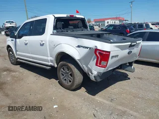 2015 Ford F-150 XL with VIN 1FTEW1CP5FKE17727, listed as a IAAI auction lot 42038024 with 142,441 mi miles. Bid and sale history available at carsss.com. Image 3.